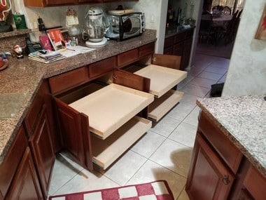 Space-Saving Tucson kitchen glide out shelf in AZ near 85710
