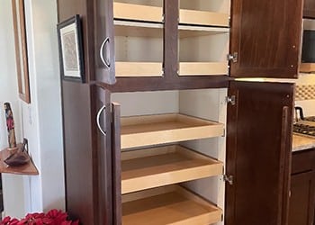 Hand-crafted Marana pantry drawer push backs in AZ near 85743